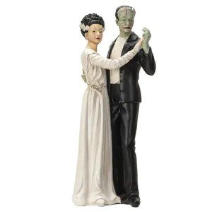 Frankenstein & Bride of Frankenstein Wedding Dance Statue 12" Gothic Love